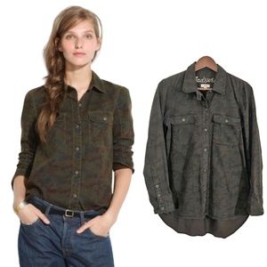 Madewell Tomboy Work Shirt In Camo Size S
